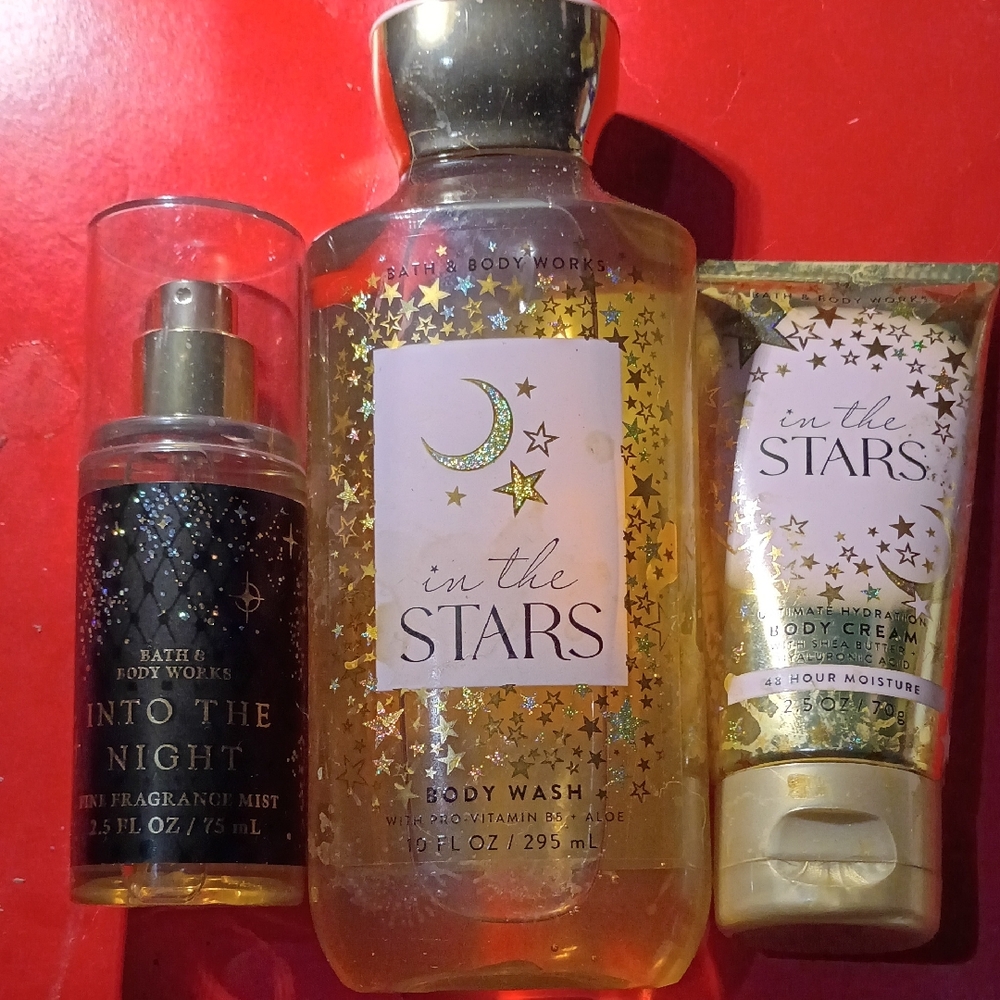 Bath & Body Works In The Stars Body Wash & Cream Into The Night Fragrance